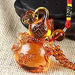 秘制开光【福禄平安车挂】